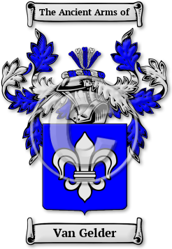 Van Gelder Family Crest Download (jpg) Legacy Series - 150 DPI